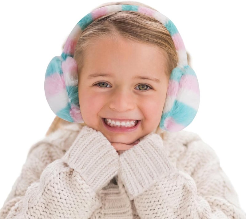 KEEPFLY Store Kids Girls Winter Earmuffs Warm Cute Plush Cat Ears Muffs Toddler Boys Ear Warmer Outdoor Ear Covers - Image 2